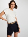 Camiseta manga corta blanco mujer 251-Dabana