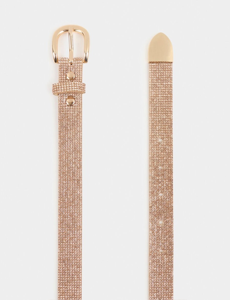 Cinturón con strass rosa 242-3strssi