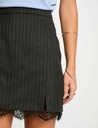 Falda corta con rayas gris anthracite 242-Jtali.f