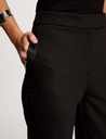Pantalon negro con raya en raso 242-Pfiby.f