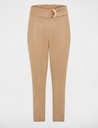 Pantalón ajustado con rayas cámel 241-Pbac.f