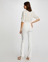 Pantalón boot-cut con detalles trenzados crudo 221-Pseven