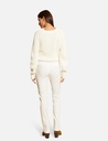 Pantalón city ajustado con cremallera crudo 222-Psnow.f