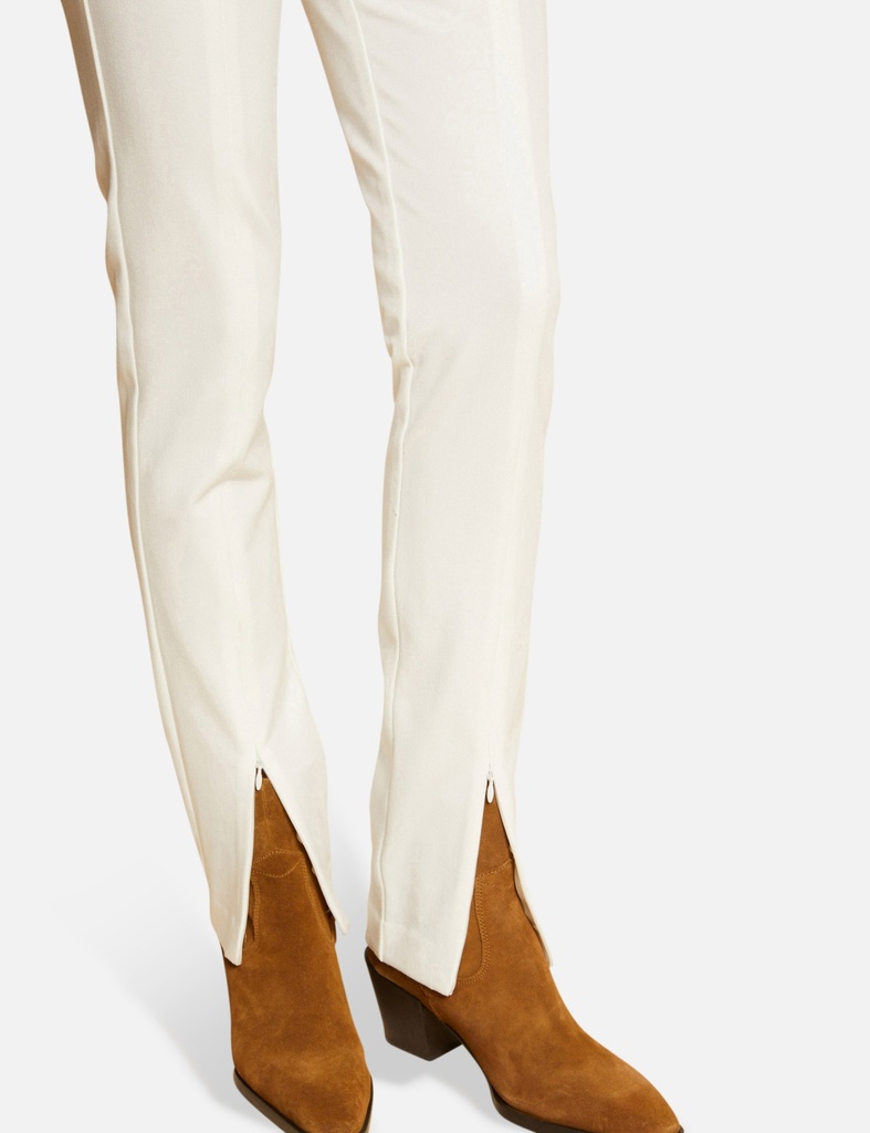 Pantalón city ajustado con cremallera crudo 222-Psnow.f