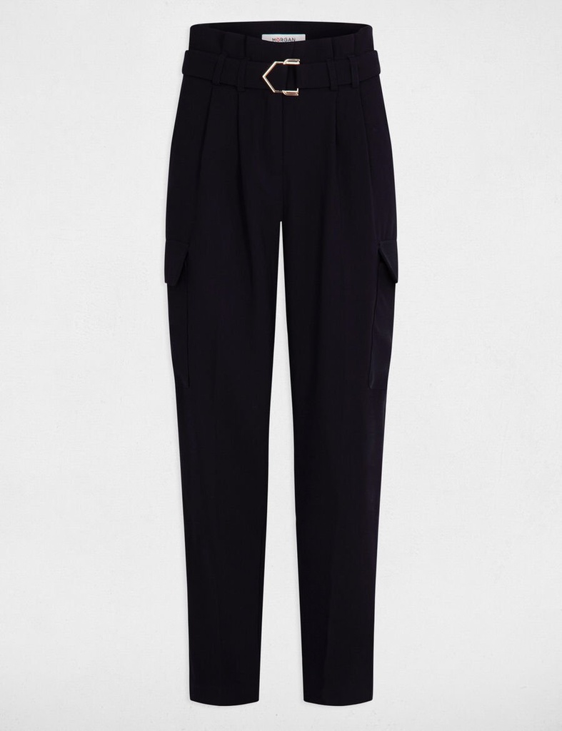 Pantalón estrecho la pernera marino 242-prour.f