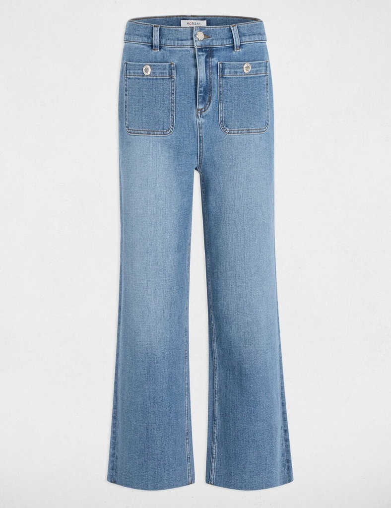 Pantalón pernera ancha denim stone 241-Pclic