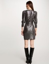 Vestido plateado cruzado 242-Rchil.f
