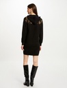 Vestido punto corto recto negro 242-RMdanse