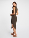 Vestido punto largo ajustado verde oscuro 242-Rmagda