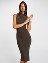 Vestido punto largo ajustado verde oscuro 242-Rmagda