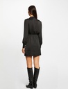 Vestido recto drapeado satinado 231-Rsoso