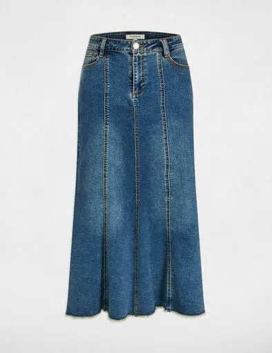jupe-midi-ajustee-en-jean-denim-stone-femme-vue3-32536311026570993.webp