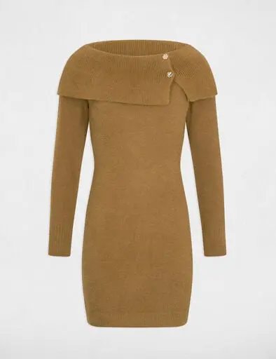 robe-courte-col-bardot-camel-femme-vue3-32536311041451137.webp