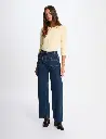 pull-ajuste-col-rond-jaune-clair-femme-vue5-32536311045511144.webp
