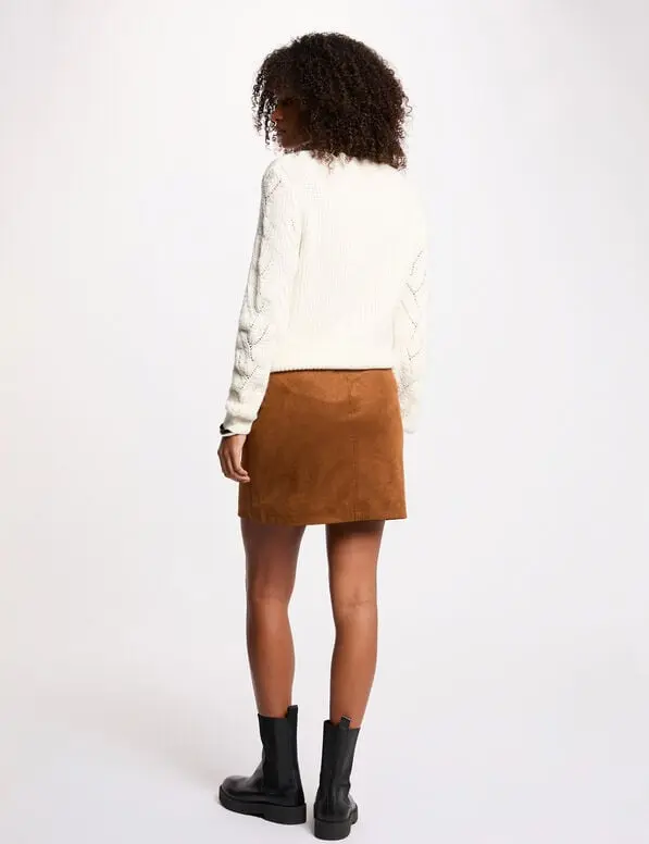 jupe-courte-ajustee-marron-cognac-femme-vue2-32536311045611116.webp