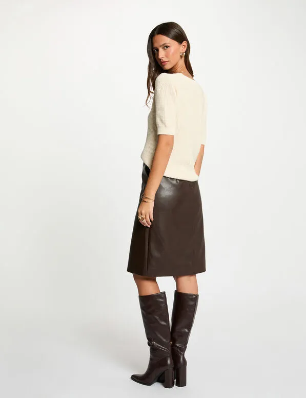 gilet-ajuste-col-v-ivoire-femme-vue2-32536311048820978.webp