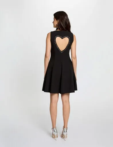 robe-courte-col-v-noir-femme-vue3-32536311048250979.webp