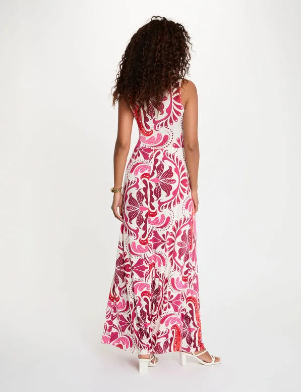 robe-longue-col-coeur-multicolore-femme-vue2-32536311050490900.webp