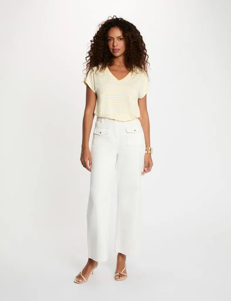 t-shirt-raye-col-v-jaune-pastel-femme-vue5-32536311047221191.webp
