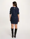 robe-courte-cintree-bleu-marine-femme-vue2-32536311045640987.webp