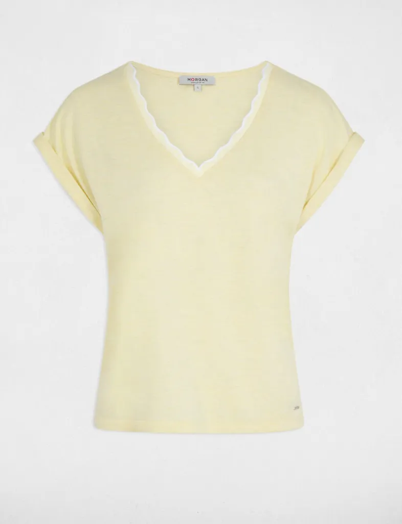 t-shirt-col-v-manches-courtes-jaune-pastel-femme-vue3-32536311047211191.webp