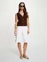 gilet-ajuste-col-v-marron-fonce-femme-vue5-32536311062131208.webp