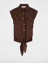blouse-sans-manches-marron-fonce-femme-vue3-32536311026261208.webp
