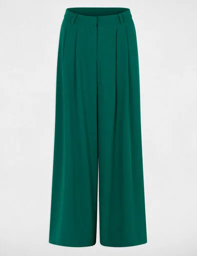 pantalon-large-taille-haute-vert-femme-vue3-32536311067851150.webp