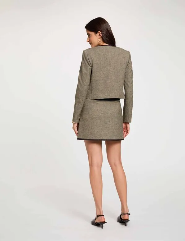 jupe-tweed-taille-haute-vert-kaki-femme-vue2-32536311068101245.webp