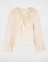 chemise-col-v-plissee-ivoire-femme-vue3-32536311068880978.webp