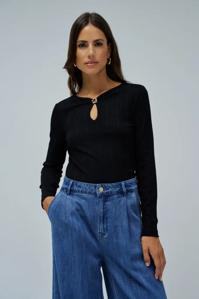 JERSEY DE PUNTO ACANALADO 21010494 (Tallas: Ts)