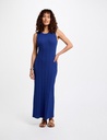 Vestido punto largo ajustado azul eléctrico 252-Rmbahia