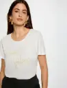 Camiseta letras doradas 252-Dgood ..
