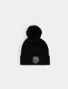Gorro con pompon negro 252-5Bom