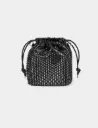 Bolso bombonera con strass negro 252-2Fete