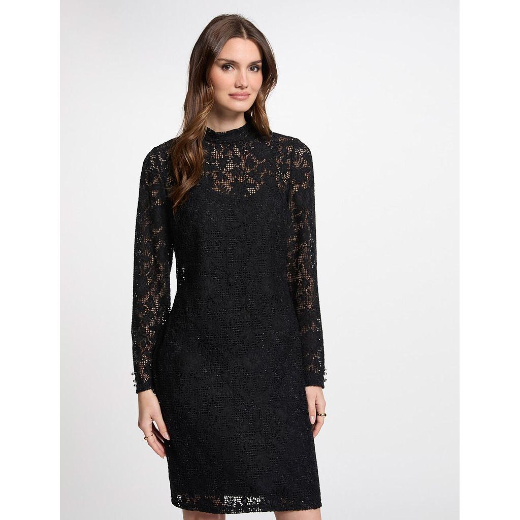 Vestido encaje negro 242-Reigne (Tallas: T36)