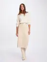 Falda lápiz ajustada creme 261-Jilfit