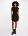 Vestido corto sin mangas negro 261-Rgaga