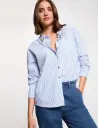 Camisa oversize de rayas multicolor 261-Crista