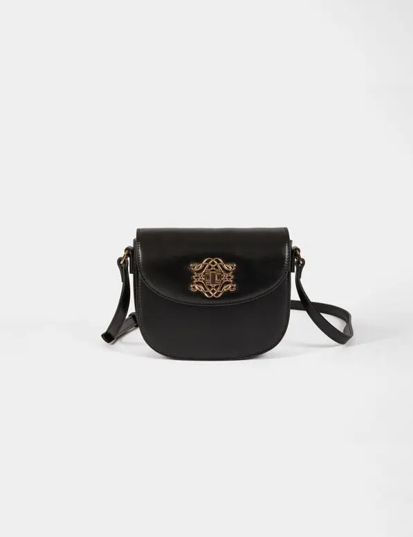 Bolso bandolera de polipiel negro 261-2Cream