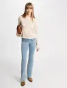 Vaquero boot-cut talle alto denim descolorido 241-Polen1