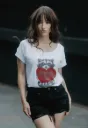 Camiseta Mapache Corazón C21-915