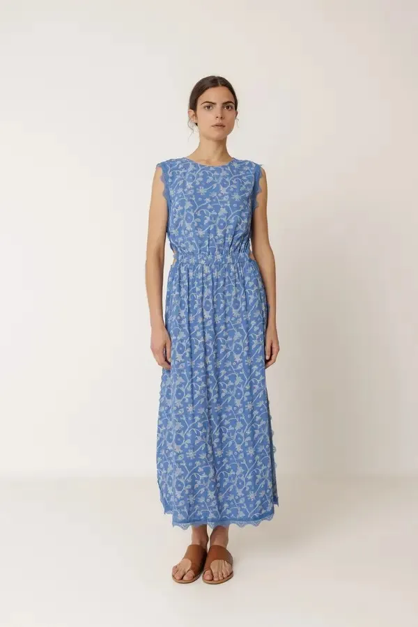 VESTIDO LARGO ENCAJE V.V26.AD120