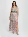 Vestido largo ajustado multicolor 261-Rpara.F