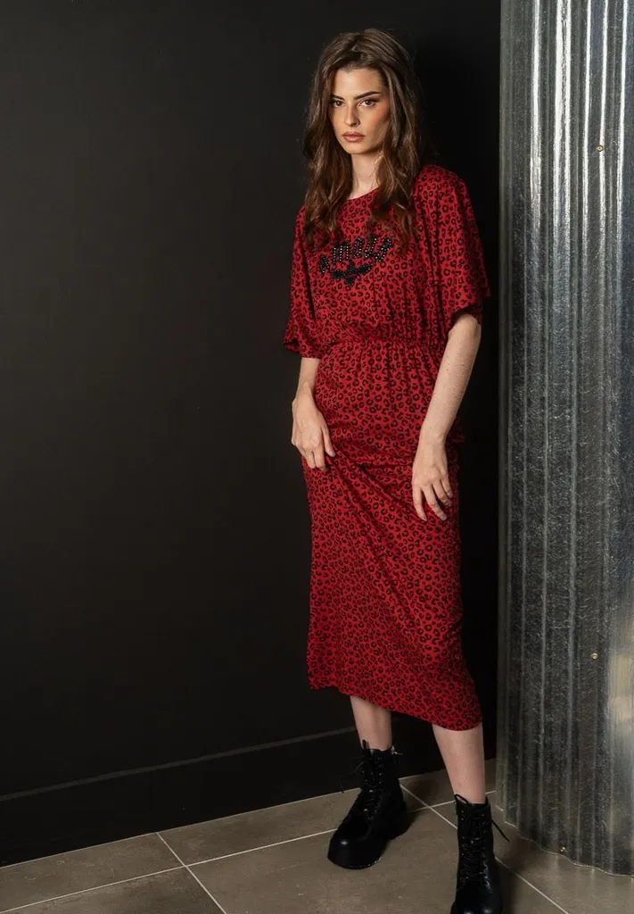 Vestido Animal Print Amour C22-132