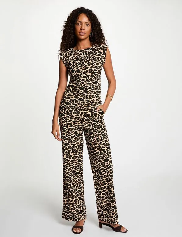 Pantalón recto estampado multicolor 262-Pfelin