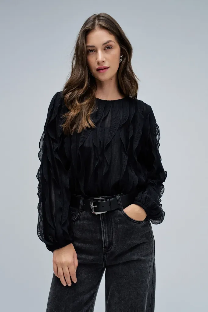 BLUSA CON VOLANTES 21010496