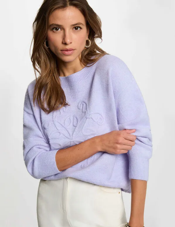Jersey cuello redondo morado 262-Mpurple