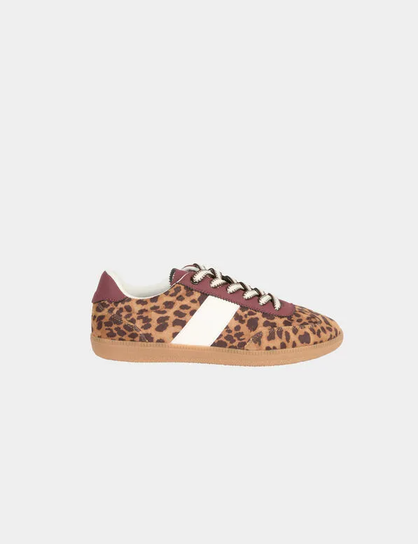 Zapatillas de piel sintética leopardo multicolor mujer 262-1Borleo