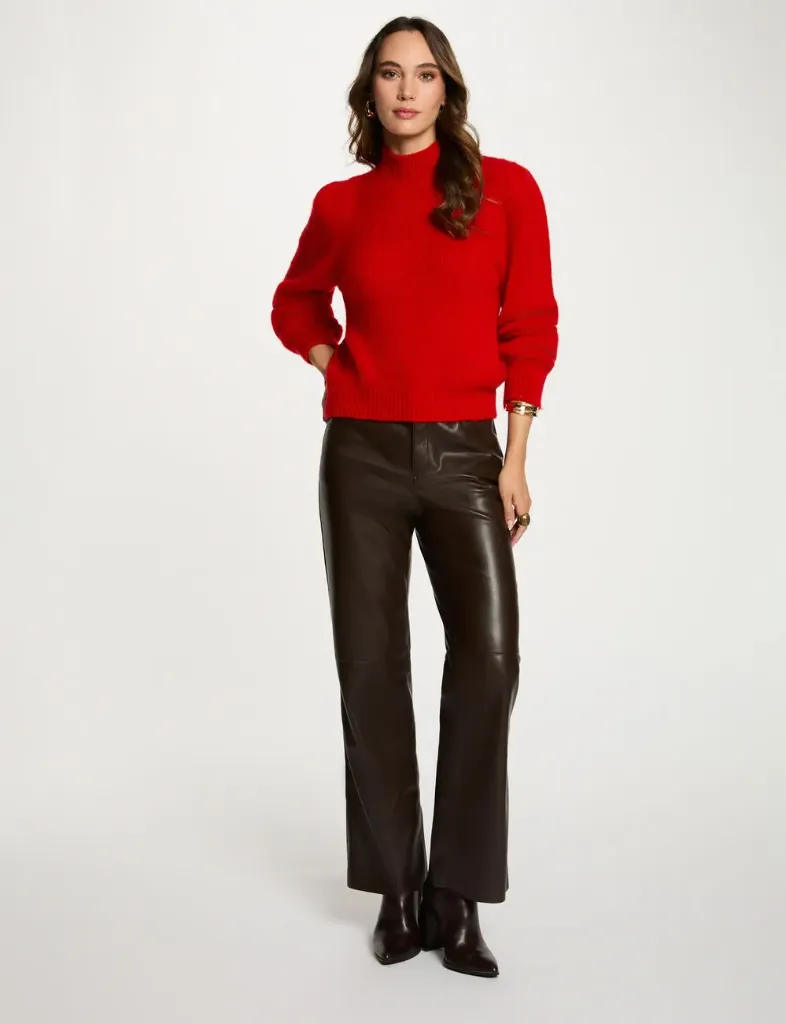 Pantalón bootcut de cuero sintético 252-Pemper2